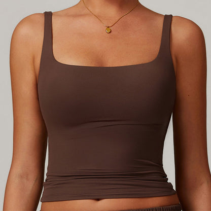 Women's Square Neck Cropped Tank Top