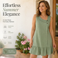 👗💙 Ärmelloses Top mit asymmetrischem Ausschnitt & Rüschen – 50% RABATT! Elegant, verspielt, perfekt für warme Tage & besondere Anlässe. 🔥🌸