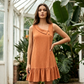 👗💙 Ärmelloses Top mit asymmetrischem Ausschnitt & Rüschen – 50% RABATT! Elegant, verspielt, perfekt für warme Tage & besondere Anlässe. 🔥🌸