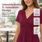 ✨ Kleid mit V-Ausschnitt & Cross-Front Design – leichter, fließender Stoff mit Falten – figurschmeichelnd & knitterarm